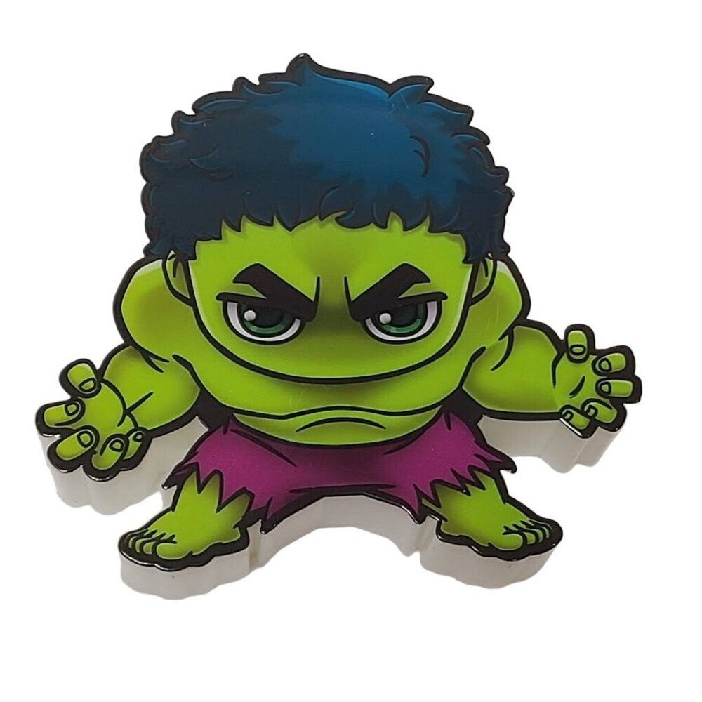 Marvel Avengers 3DLightFX 3D Hulk Mini Cartoon LED Cordless Night Light Decor